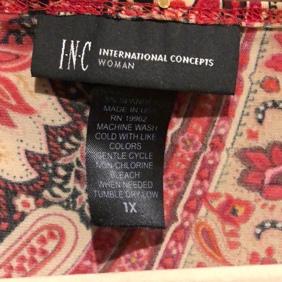 I.N.C. Paisley Pattern Tunic - Picture 6 of 12